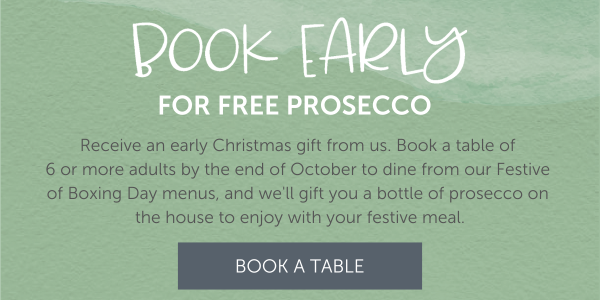 Book early to get a free bottle of prosecco